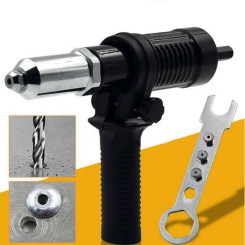 Professional Electric Aluminum Rivet Nut Gun Adaptor Insert Cordless Power Drill
